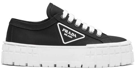 prada black platform sneakers